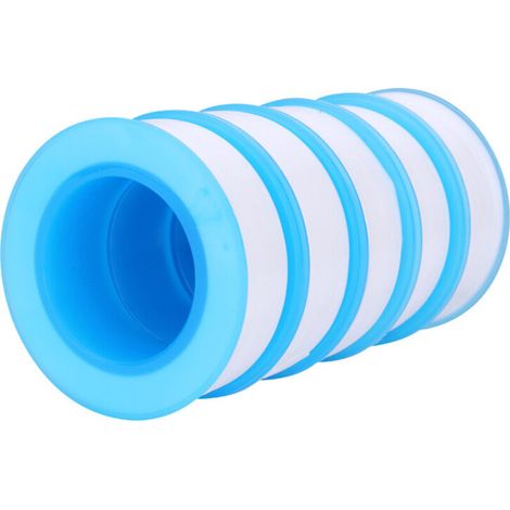 Ruban d'étanchéité pour filetage en PTFE, 5 rouleaux, ruban d'étanchéité pour tuyaux, ruban d'étanchéité spécial plomberie, haute résistance, résistant à la corrosion, blanc, type universel, résout le (1/4)