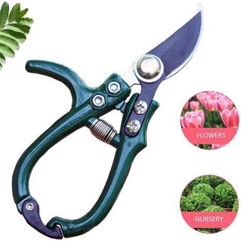 Gartenschere - Hochwertig - Ergonomisch - Sicherheitsverriegelung - Präzisionsschnitt - 16 x 5,5 cm