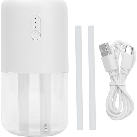 Humidificateur à double pulvérisation de 280 ml avec lumière d'ambiance et chargement USB pour voiture et bureau (1/5)