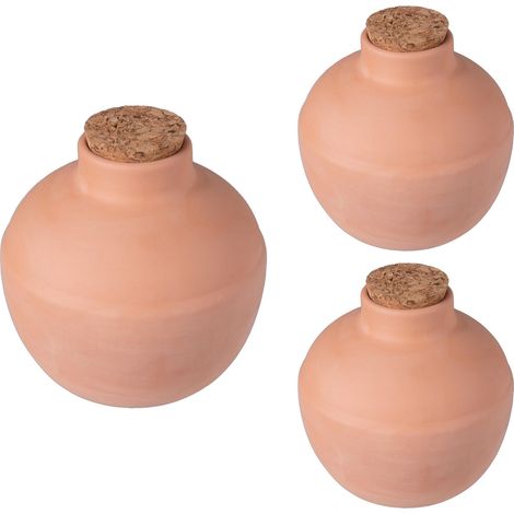 Ollas, Lot de 3, 800 ML, Terre Cuite, arrosage racinaire, Potager surélevé (1/5)