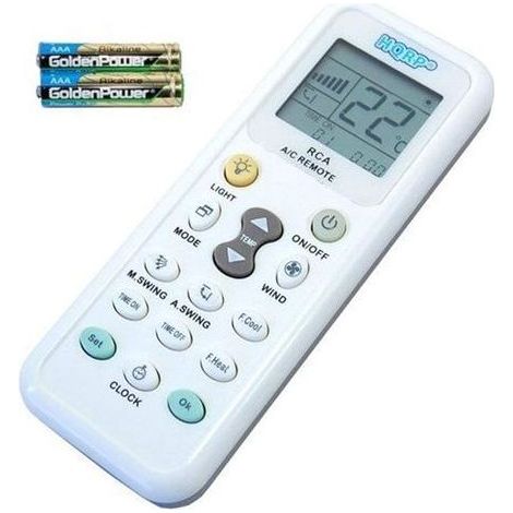 HQRP Télécommande de Climatiseur Compatible avec Fujitsu, DeLonghi, Whirlpool, Daikin, Toshiba, Gree, Samsung, Sanyo, Amcor et Autres Climatiseurs Murals (1/5)