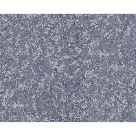 Unicolour wallpaper wall EDEM 9076-27 non-woven wallpaper embossed with decorative render look and metallic effect grey pigeon-blue blue-grey 10.65 m2 (114 ft2) (1/5)