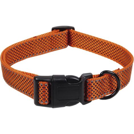 COFAN collar para perros reflectante naranja 2,5 x 40-55 cm (1/5)