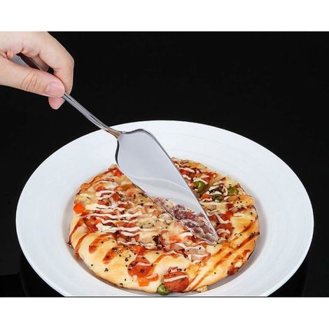 2 cuillères à gâteau en acier inoxydable 23 x 47 cm lave-vaisselle compatible pour cuisine restaurant fête (1/5)