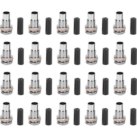 20 douilles LED avec culot plat en laiton (3 mm) pour commande industrielle