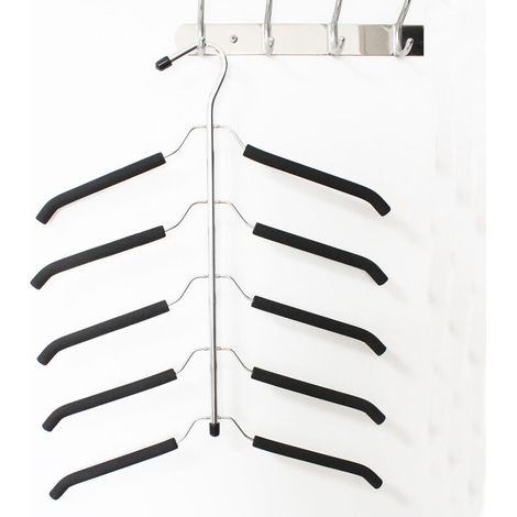 Cintres pour Manteaux, 1 Packs de cintres économiseurs d'espace, cintres en Acier Inoxydable pour Chandails, Chemises, organiseurs de Rangement de Placard Multi-Couches antidérapants (1/4)