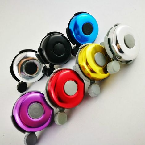 TRADE SHOP - Campanello In Metallo Da Manubrio Per Bici Accessori Ricambio Bicicletta Colori - (1/5)