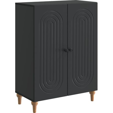 Aparador Negro 66 x 34,5 x 90 cm Madera de Ingeniería vidaXL