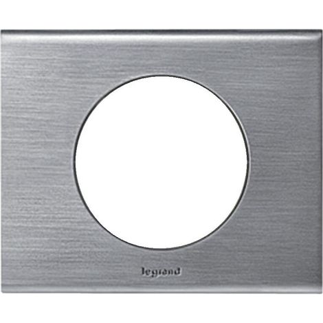 Plaque Legrand 1 poste inox brossé – Gamme Céliane – Fixation encastrée – Finition haut de gamme – Pour intérieur