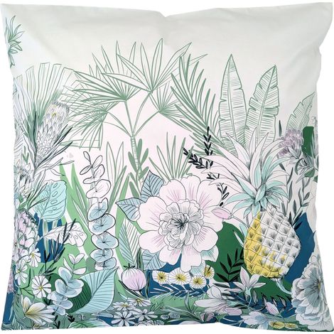Taie d'oreiller percale de coton collection BALI 65x65 cm (1/5)