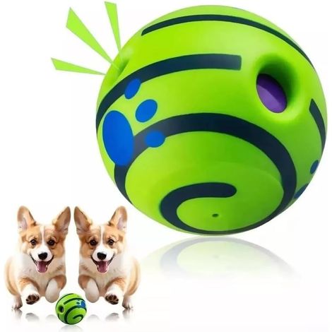 Palline Ridenti per Cani, Giochi Interattivi per Cani, Palla Ridente Oscillante con Suono Sicuro, Esercizi e Addestramento per Cani Grandi, Medi e Piccoli (1/5)