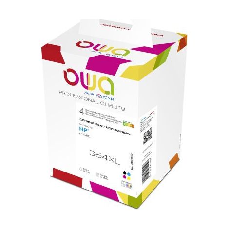 Pack cartouche Owa compatible HP SM596EE 4 couleurs pour imprimante jet d'encre (1/5)