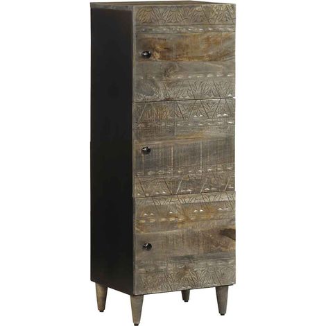 Aparador alto madera maciza de mango 40x33x110 cm vidaXL (1/5)