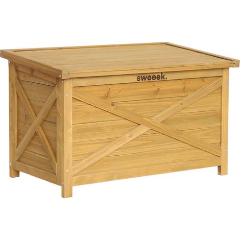sweeek - Aufbewahrungsbox aus Tannenholz 80 cm