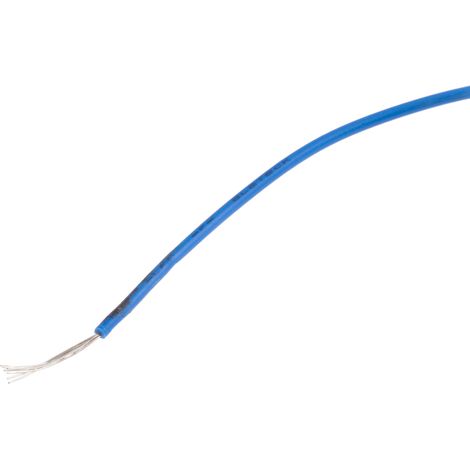 Fils de connexion RS PRO UL1007, 7 0,13 mm² 26 AWG, 300 V, PVC Bleu, 100m ( Prix pour Bobine de 100 Mètres )