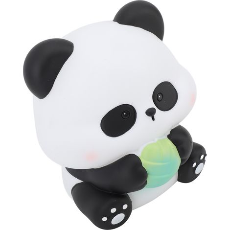 Tirelire animalière grande capacité incassable, figurine panda mignonne en plastique souple, idéale pour les enfants (1/5)