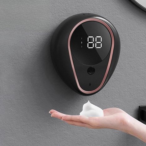 Seifenspender mit Ablage drei einstellbare Stufen 300 ml automatischer Wandseifenspender berührungsloser Schaumseifenspender elektronischer (1/5)