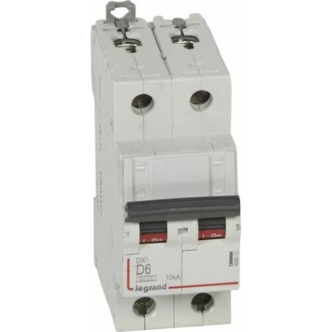 Legrand 408012 Disjoncteur DX≥ 6000 2p 230/400v courbe d