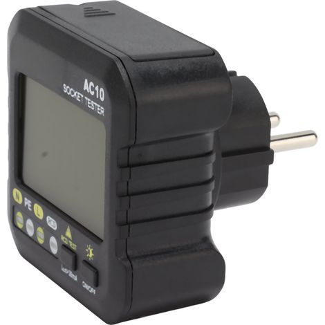 Steckdosentester, Prüfgerät mit LED-Anzeige für 220-V-EU-Stecker (Haushaltsausführung). (1/5)