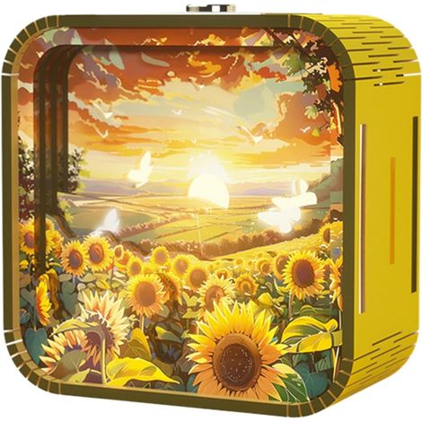 Lumière de Nuit Puzzle 3D, Lampe De Bureau LED En Bois Acrylique, Lumière De Nuit Bande Dessinée Pour , Lampe De Chevet Acrylique 3D, Lampe De Nuit Artisanale Créative, Lumière De Nuit (1/5)