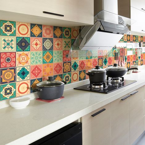 Sticker Mural Carrelage adhésif Cuisine Salle de Bain - 30 STICKERS CARRELAGES AZULEJOS JEZUS - 30stickers10x10cm (1/5)