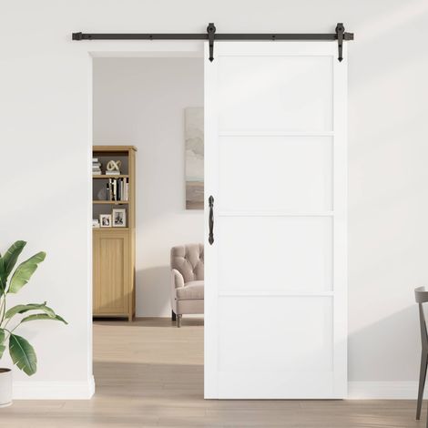 vidaXL Porta Interna Bianco 93 x 232 cm Legno compensato