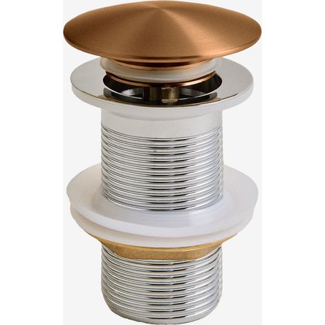Válvula de desagüe para lavabo tipo Click-Clack en acero inoxidable y latón Orveta SKLUM