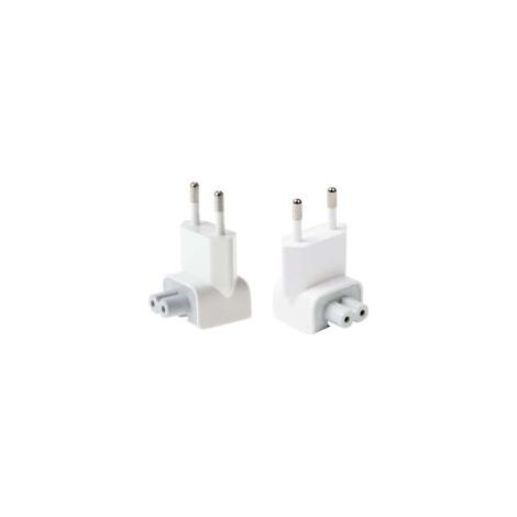 Reiseadapter-Netzteil, Ersatzstecker für iPod, iPhone, iPad, MacBook Tablets (2x EU-Stecker) - Crezuo