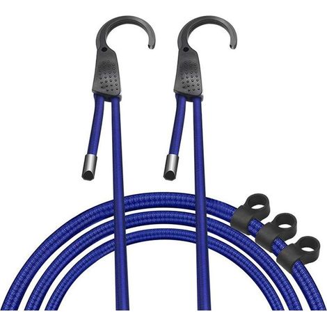 Étendoir à linge, corde à linge avec sangle élastique résistante et réglable, crochet pour étendre le linge de voiture, boucle d'arrimage pour bagages et moto, facile à transporter (1/5)