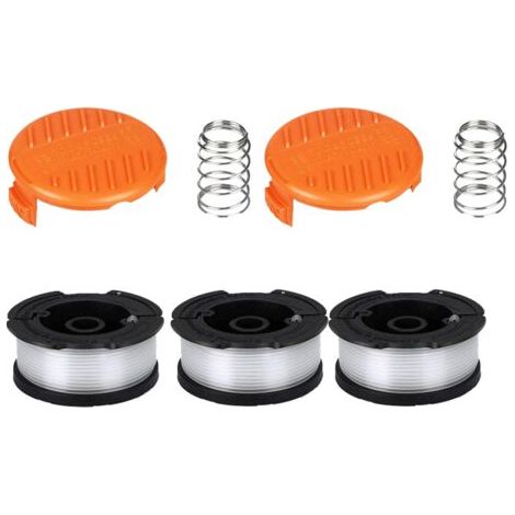 Black & Decker Trimmerspule, 0,2 cm Trimmerspule (3 Trimmerfäden, 2 Kappen, 2 Federn) (1/4)