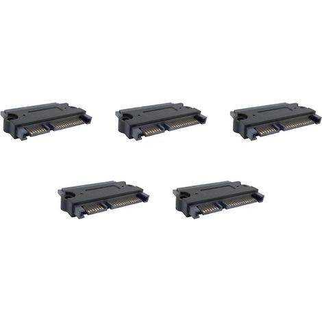 5 adaptateurs SATA 22 broches (7+15) mâle vers SATA 22 broches femelle (1/5)