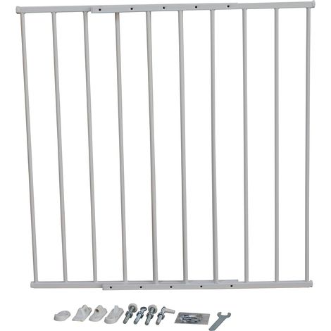 King Home SMART weißes Metall-Babygitter 59x76h cm (1/3)