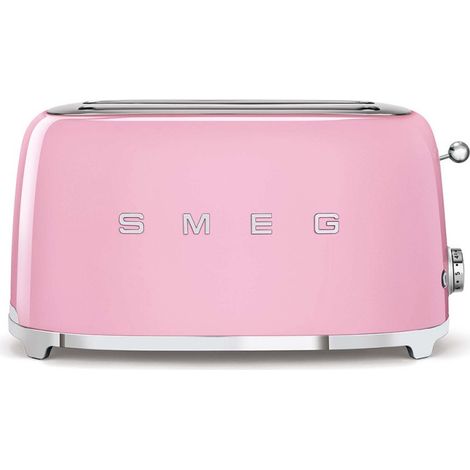 Tostadora 4 ranuras Smeg TSF02PKEU rosa - SMEG - 2 espacios - 1500 Vatios - 6 niveles de dorado (1/5)