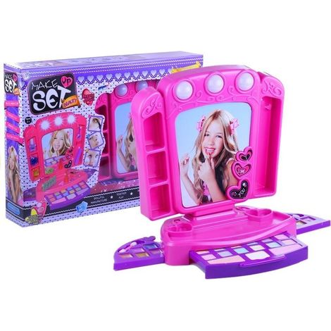 Set tavolo da toeletta Specchio per cosmetici Luci Rose (1/5)