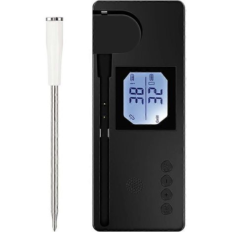 Wireless viande thermomètre smart numérique bluetooth barbecue thermomètre app mobile control alimentaire temperature (1/5)
