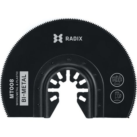 Lame multitool - Radix - Bi-métal - 82 mm - 18 dents (1,37 mm) fraisées (1/3)