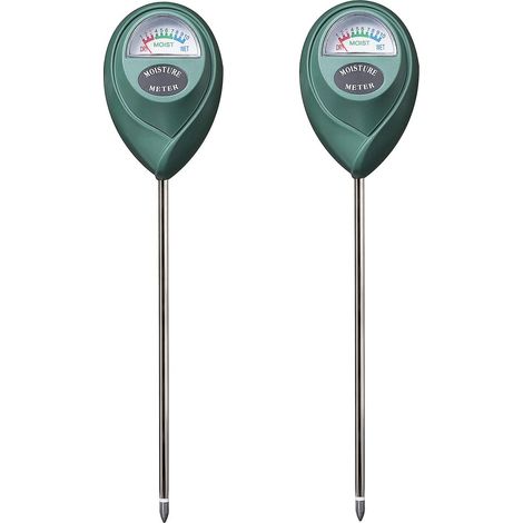 Bodenfeuchtesensor, Wassermonitor, Hygrometer für Gartenarbeit, Landwirtschaft, Pflanzen, keine Batterien erforderlich, 2er-Pack (1/5)