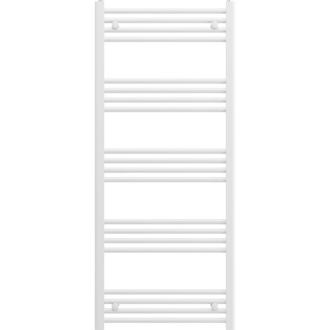Radiateur de Salle de Bain à Échelle Granitan BRENO 60x140 cm Blanc Avec Option Résistance Électrique (1/4)
