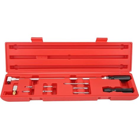 Llave de ajuste de carburador Cocoarm, destornillador de metal para carburador, destornillador de ángulo de 90 grados, herramienta de ajuste de carburador de motor para motos de nieve, vehículos todo  (1/5)