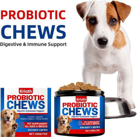 Granulés probiotiques pour chiens, doux et faciles à absorber, qui prennent soin de l'intestin de votre chien et favorisent son équilibre. 200 g (1/5)