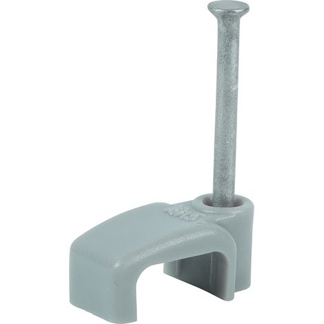 TIMCO Flat & Twin Cable Clips Grey - To fit 2.5mm