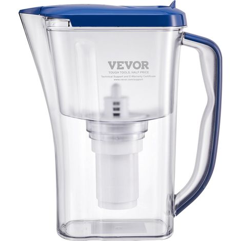 Carafe Filtrante 9 Tasses,Système de Filtration Rapide 5 Étapes,Indicateur de Changement de Filtre,Sans BPA,Réduit Calcaire et Odeurs (1/5)