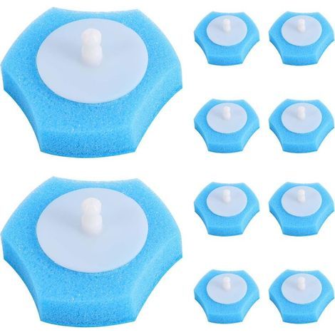 Lot de 36 têtes de rechange pour brosse de toilette. brosses de rechange pour nettoyeur de toilettes. jetables