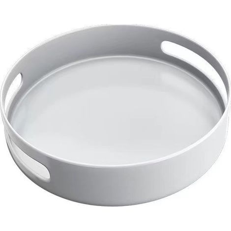 estante organizador de almacenamiento de especias giratorio de plástico blanco para