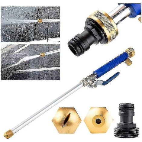 High Pressure Water Nozzle Spray Gun Water Lance With 2 Cleaning Nozzles Spray Nozzles Garden Hose Connection 46 Cm Garden Shower Hydro Jet Power cy (1/5)