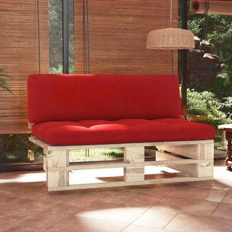 vidaXL Sofá central de palets para jardín madera pino impregnada (1/5)