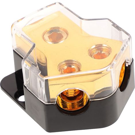 Bloc De Distribution Audio 12V Pour Voiture Répartiteur Alimentation Avec Couvercle Protecteur Installation Discrète Pour Système Amplificateur Audio Camion (1/5)