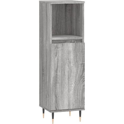 Armoire salle de bain sonoma gris 30x30x100 (1/5)