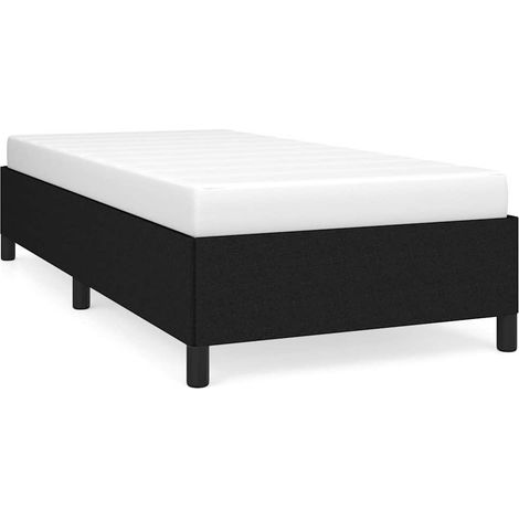 Maison Exclusive - Estructura de cama sin colchón tela negro 90x1 (1/5)