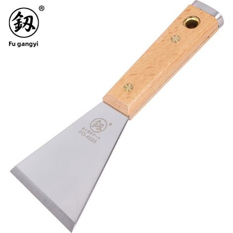 Irovami Fourniture d'outils Fukuoka : couteau à mastic multifonctionnel, couteau de nettoyage épais, grattoir à frapper, couteau à mastic (Triangle FO-4035) (1/5)